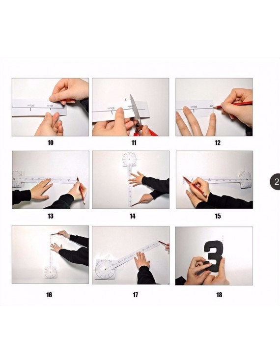 3D DIY Duvar Saati No.05