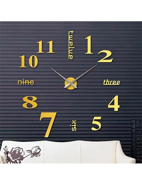 3D DIY Duvar Saati No.15
